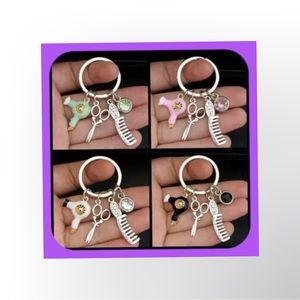New Stylist Hairdresser Beauty With Jewel 💎 Keychain Absolutely Adorable